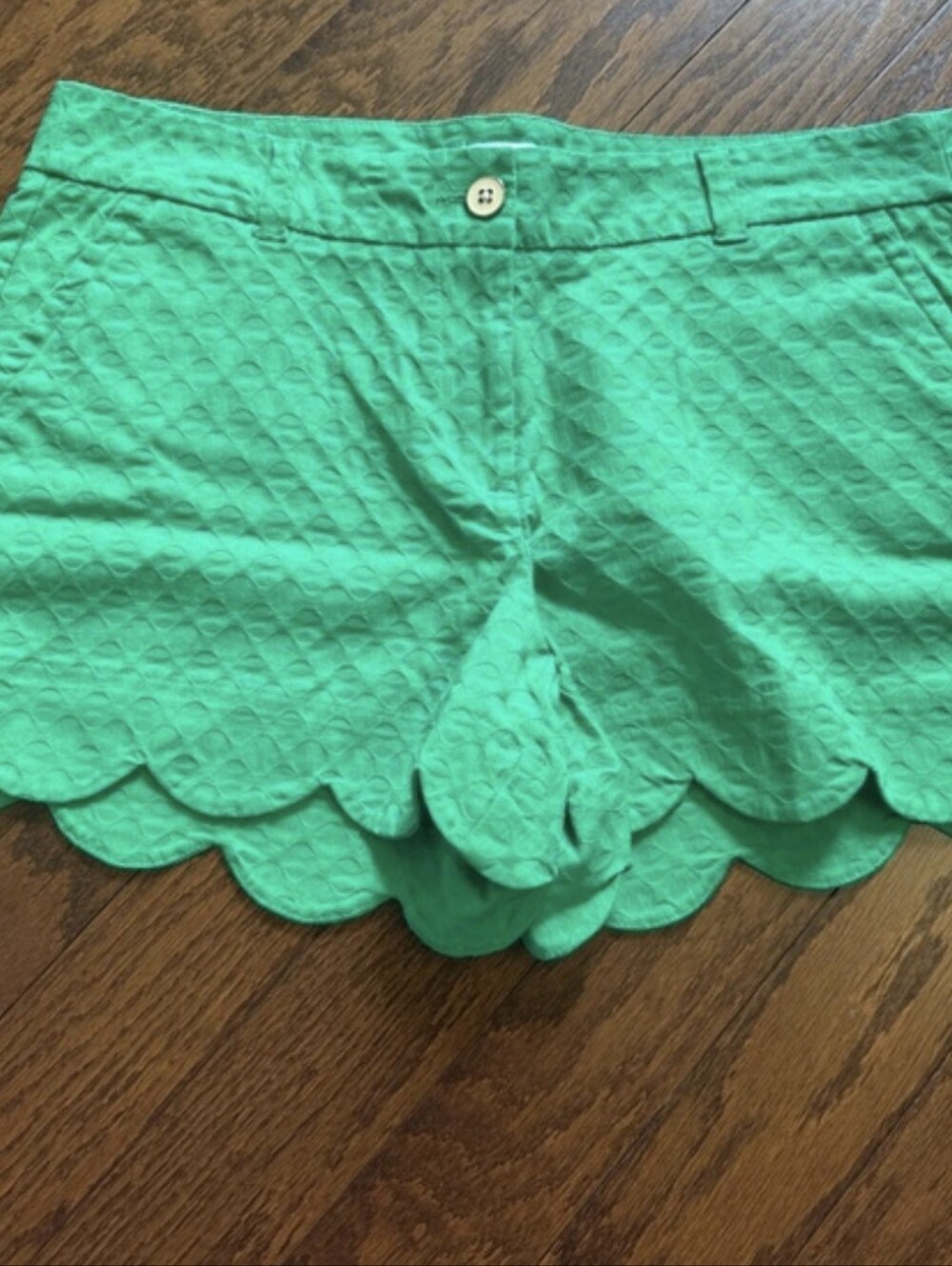 2 Pair Textured, Scallop Hem, NWT shorts